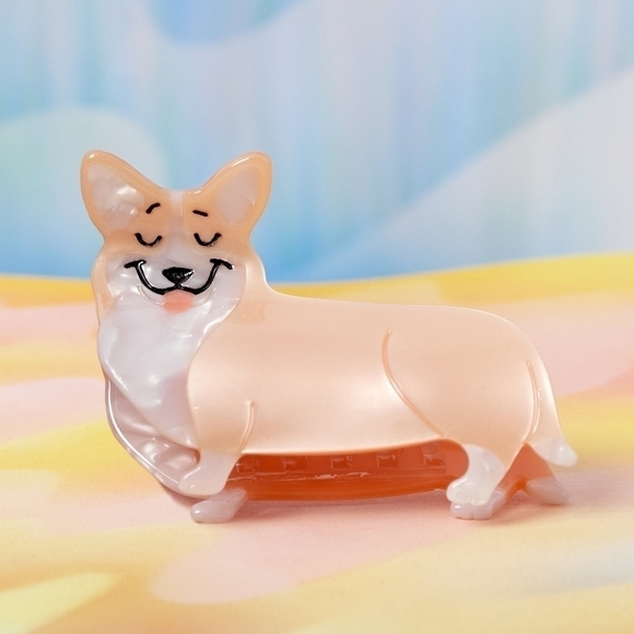 NEW Corgi Dog Animal Hair Claw Clip - Picture 8 of 13